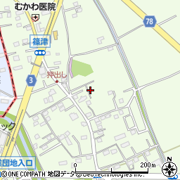 埼玉県白岡市篠津82周辺の地図