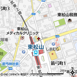 魚民 東松山東口駅前店周辺の地図