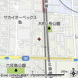 福井県福井市大町13周辺の地図