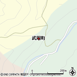 福井県福井市武周町周辺の地図