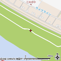 茨城県坂東市木間ケ瀬周辺の地図