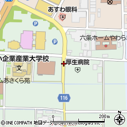 県産業会館・厚生病院周辺の地図