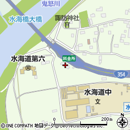 水海道有料道路料金所周辺の地図