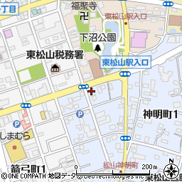 こうゆうかん東松山校周辺の地図