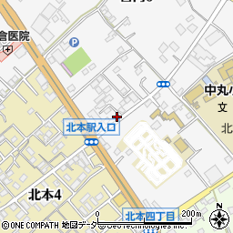 日本経済新聞北本販売所周辺の地図