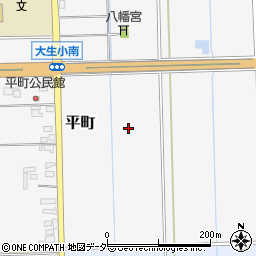 茨城県常総市平町周辺の地図