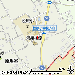 埼玉県鴻巣市原馬室3749周辺の地図