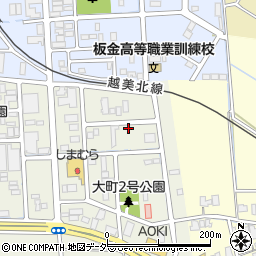 福井県福井市大町2丁目周辺の地図