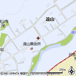 埼玉県比企郡嵐山町遠山周辺の地図