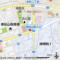 昭和地所株式会社　東松山支店周辺の地図