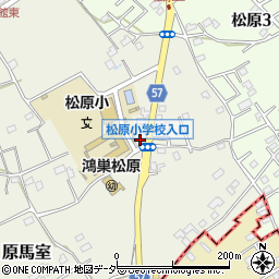 埼玉県鴻巣市原馬室3802周辺の地図