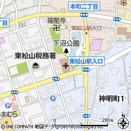 東松山郵便局 ＡＴＭ周辺の地図