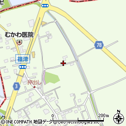 埼玉県白岡市篠津70周辺の地図