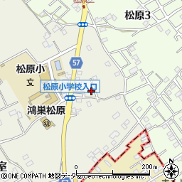埼玉県鴻巣市原馬室3797周辺の地図