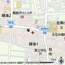 福井県福井市種池周辺の地図