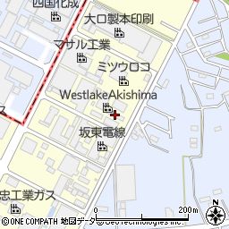 昭島化学工業東松山工場周辺の地図