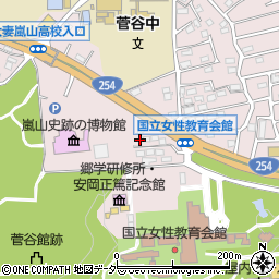 埼玉県比企郡嵐山町菅谷681-1周辺の地図