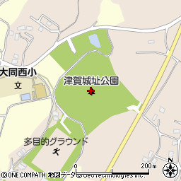 津賀城址公園周辺の地図