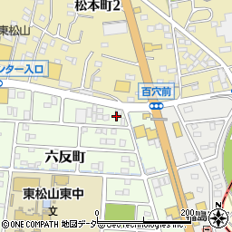 埼玉県東松山市六反町8-7周辺の地図