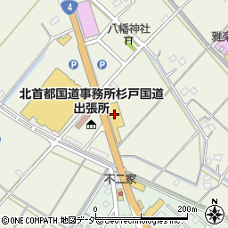 埼玉トヨタ自動車（株）杉戸店周辺の地図