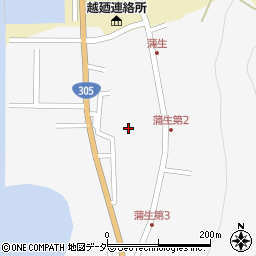 福井県福井市蒲生町周辺の地図