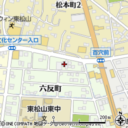 埼玉県東松山市六反町8-4周辺の地図