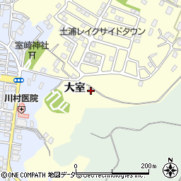 茨城県稲敷郡阿見町大室193周辺の地図