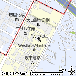 株式会社ミツウロコ東松山店周辺の地図