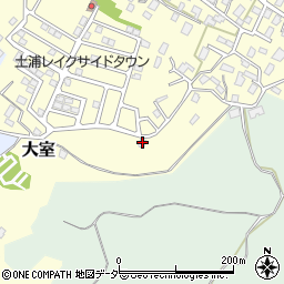 茨城県稲敷郡阿見町大室551周辺の地図