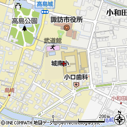 諏訪市立城南小学校周辺の地図