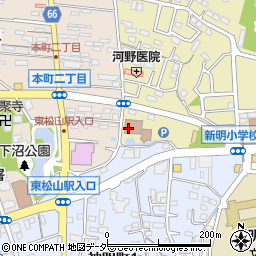 東松山市　市民福祉センター周辺の地図