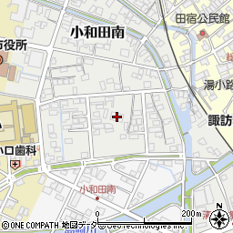 諏訪瓦斯本社周辺の地図