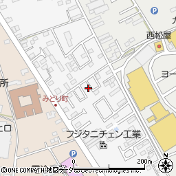 茨城県坂東市みどり町周辺の地図