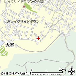 茨城県稲敷郡阿見町大室555周辺の地図