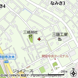 千葉県野田市なみき周辺の地図