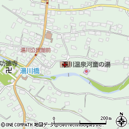 湯川公民館周辺の地図