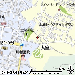 茨城県稲敷郡阿見町大室504周辺の地図