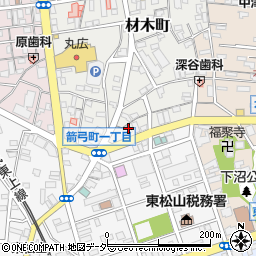 極真会館本部直轄東松山道場周辺の地図