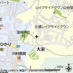 茨城県稲敷郡阿見町大室532周辺の地図