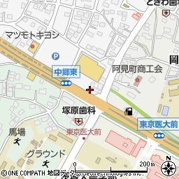 三菱ＵＦＪ銀行阿見 ＡＴＭ周辺の地図