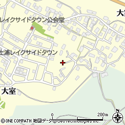 茨城県稲敷郡阿見町大室589周辺の地図