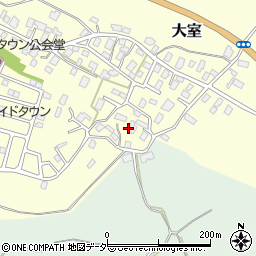 茨城県稲敷郡阿見町大室周辺の地図
