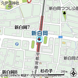 埼玉県白岡市周辺の地図