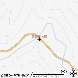 法師落人橋周辺の地図