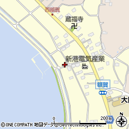 額賀地区公民館周辺の地図
