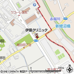 ミニストップ北本朝日店周辺の地図