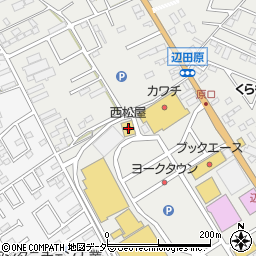 西松屋ヨークタウン坂東店周辺の地図