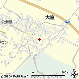 茨城県稲敷郡阿見町大室750周辺の地図