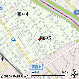 埼玉県南埼玉郡宮代町和戸5丁目3-17周辺の地図