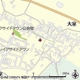 茨城県稲敷郡阿見町大室740周辺の地図